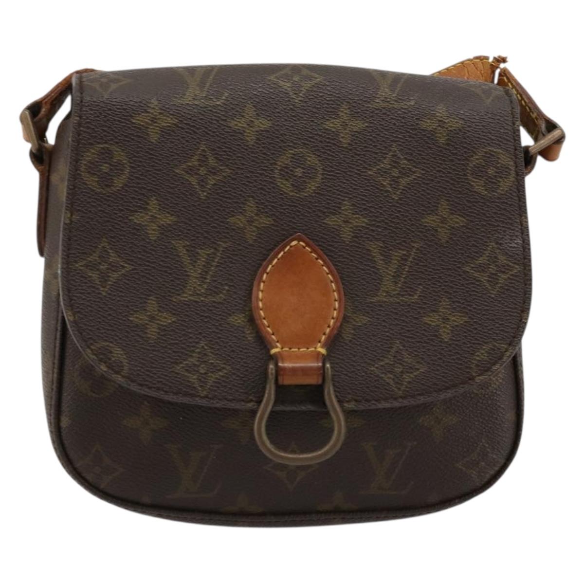 LOUIS VUITTON Monogram Saint Cloud MM Shoulder Bag M51243 LV Auth bs34498