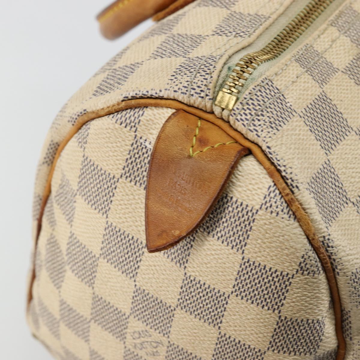 LOUIS VUITTON Damier Azur Speedy 25 Hand Bag N41534 LV Auth bs34499