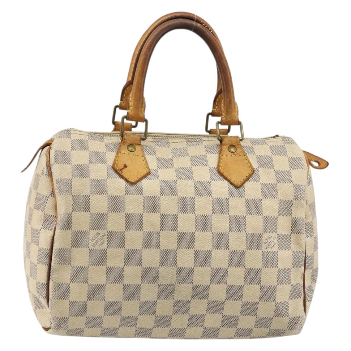 LOUIS VUITTON Damier Azur Speedy 25 Hand Bag N41534 LV Auth bs34499