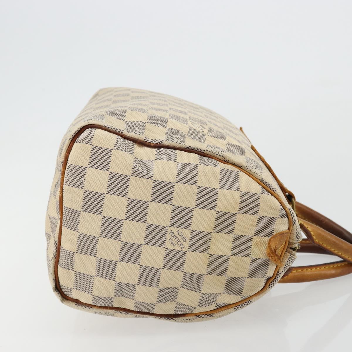 LOUIS VUITTON Damier Azur Speedy 25 Hand Bag N41534 LV Auth bs34499