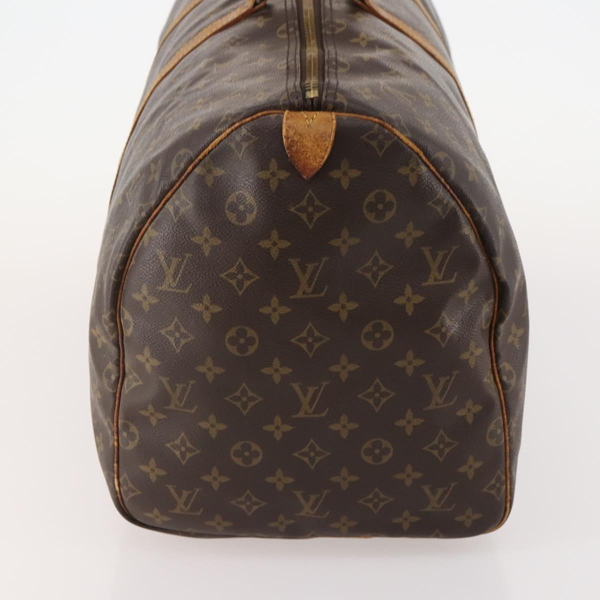 LOUIS VUITTON Monogram Keepall 55 Boston Bag M41424 LV Auth bs34503