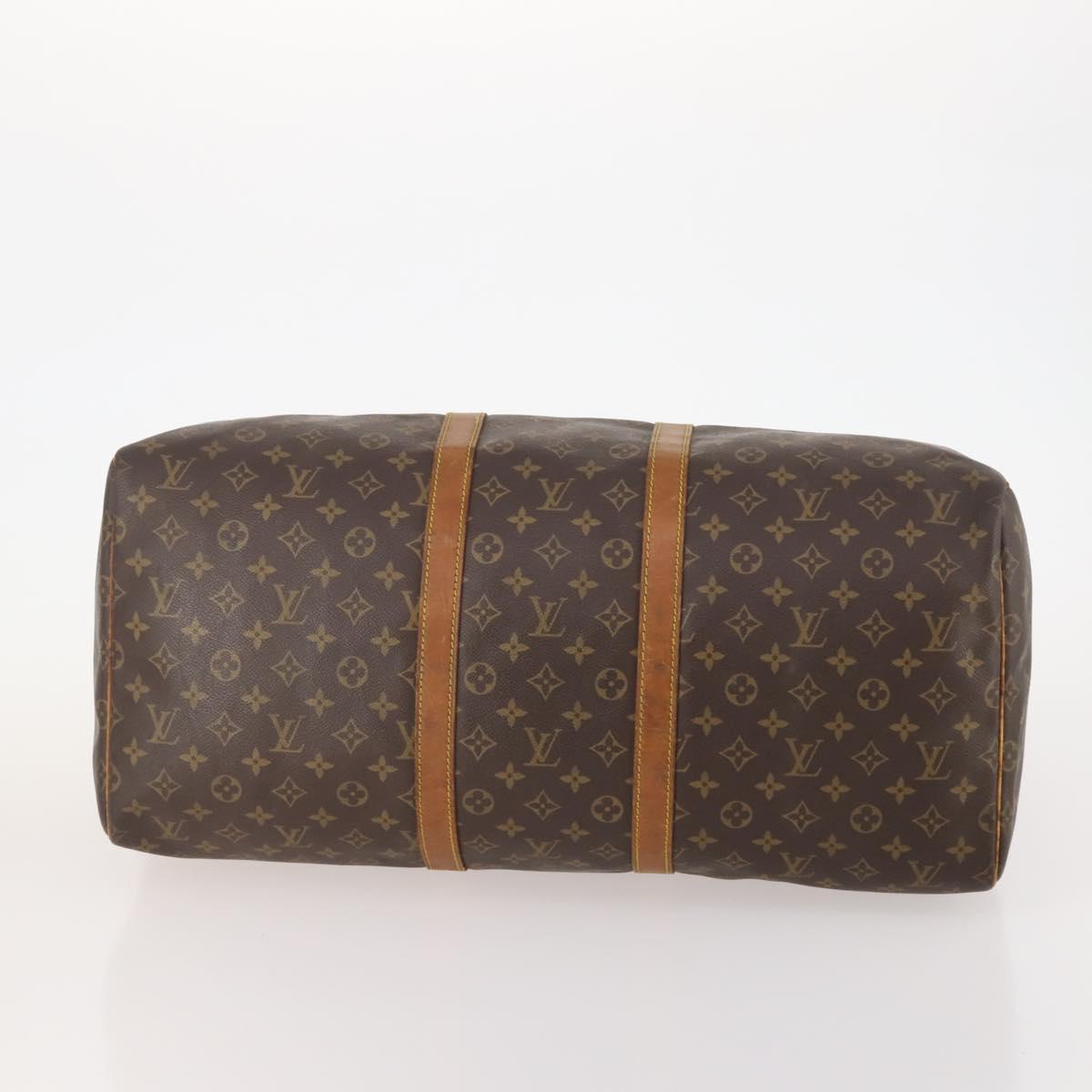 LOUIS VUITTON Monogram Keepall 55 Boston Bag M41424 LV Auth bs34503