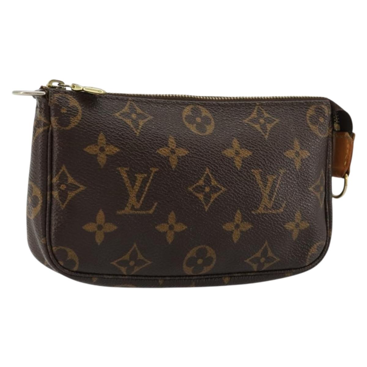 LOUIS VUITTON Monogram Mini Pochette Accessoires Pouch M58009 LV Auth bs34518