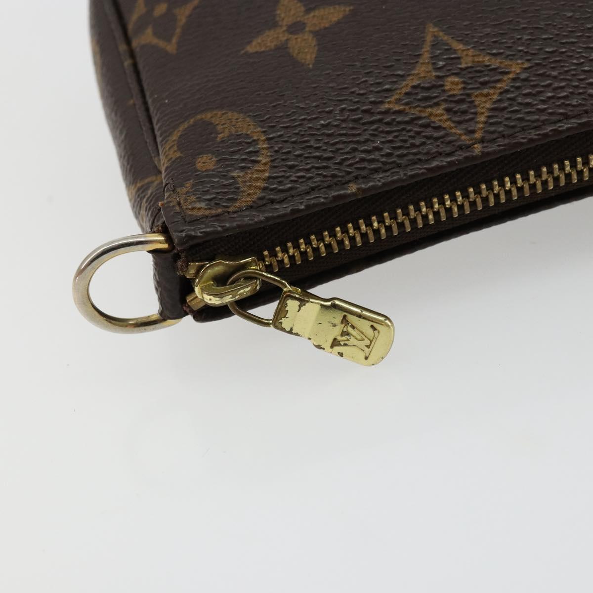 LOUIS VUITTON Monogram Mini Pochette Accessoires Pouch M58009 LV Auth bs34518