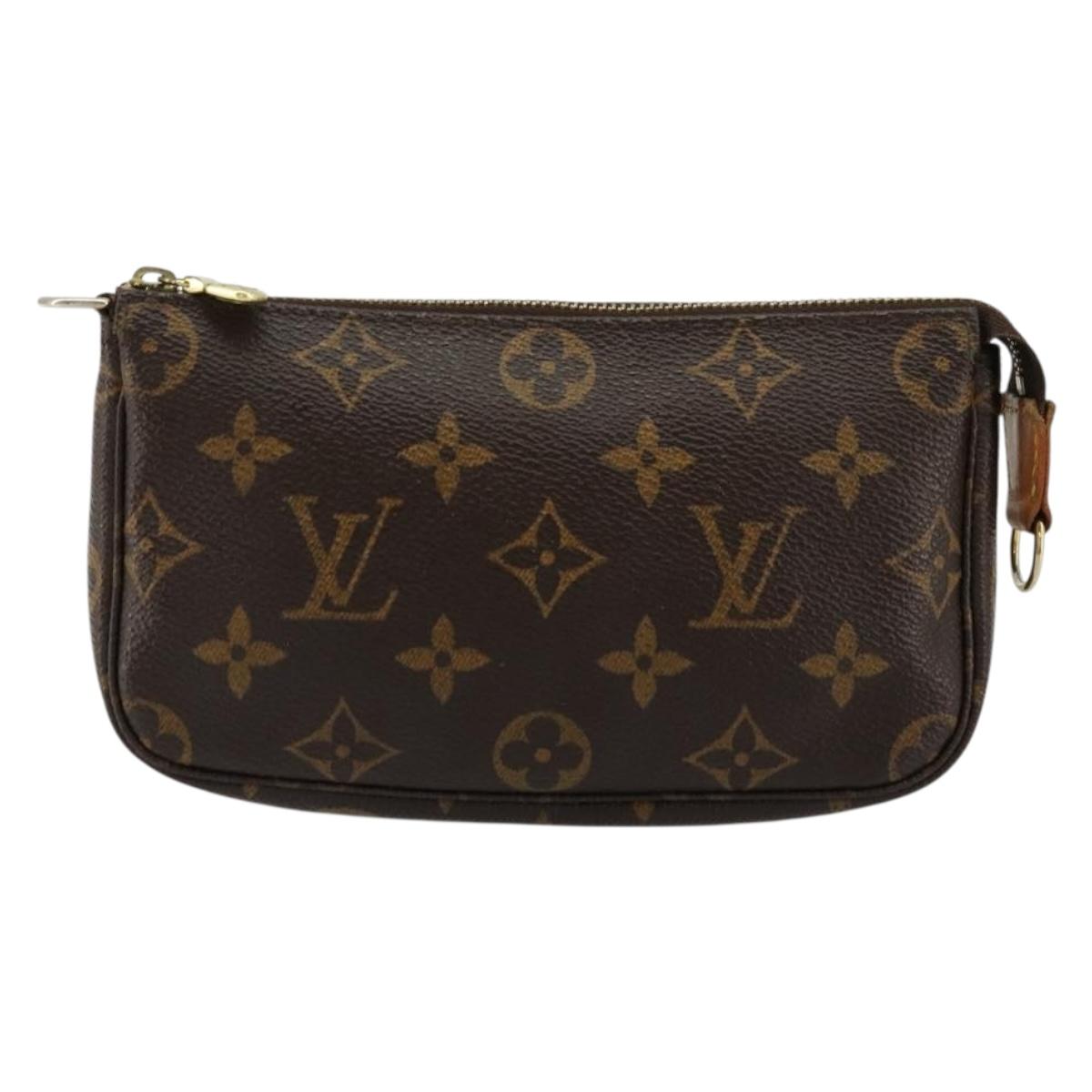 LOUIS VUITTON Monogram Mini Pochette Accessoires Pouch M58009 LV Auth bs34518