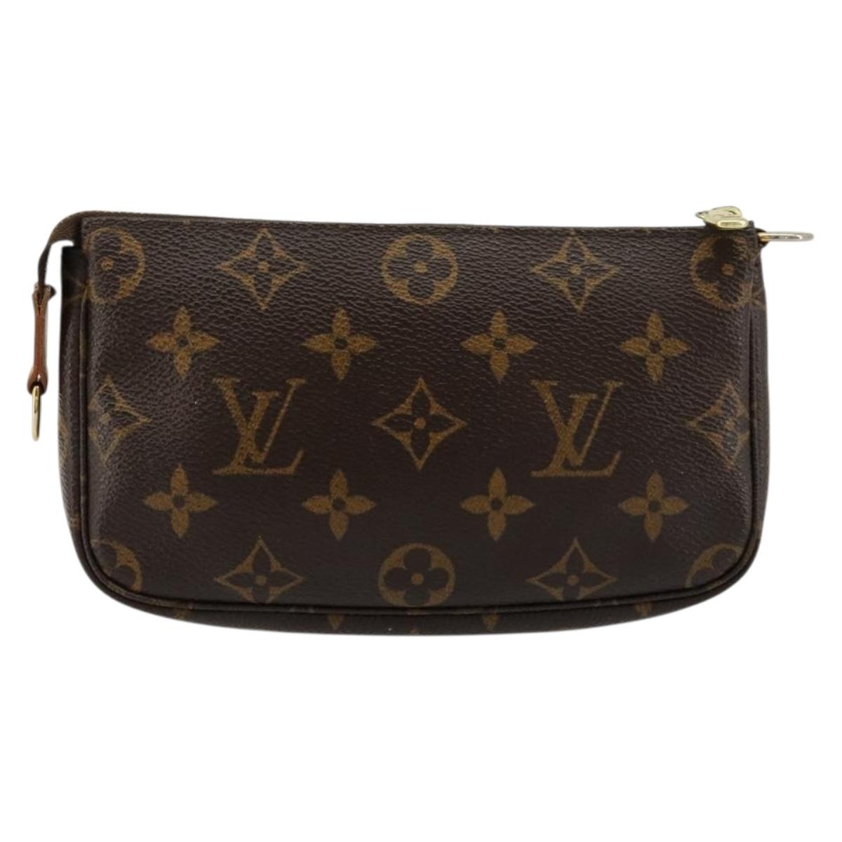 LOUIS VUITTON Monogram Mini Pochette Accessoires Pouch M58009 LV Auth bs34518