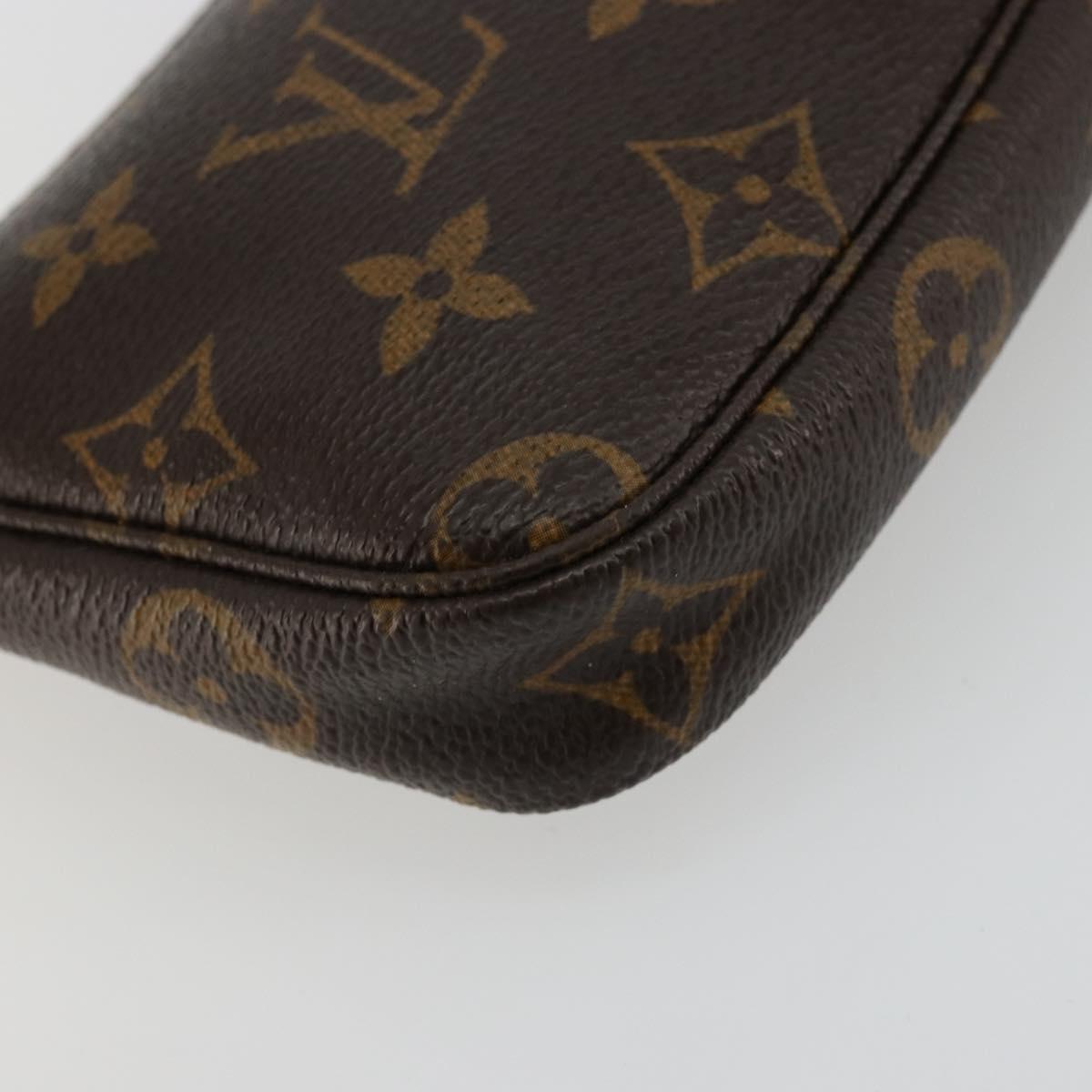 LOUIS VUITTON Monogram Mini Pochette Accessoires Pouch M58009 LV Auth bs34518