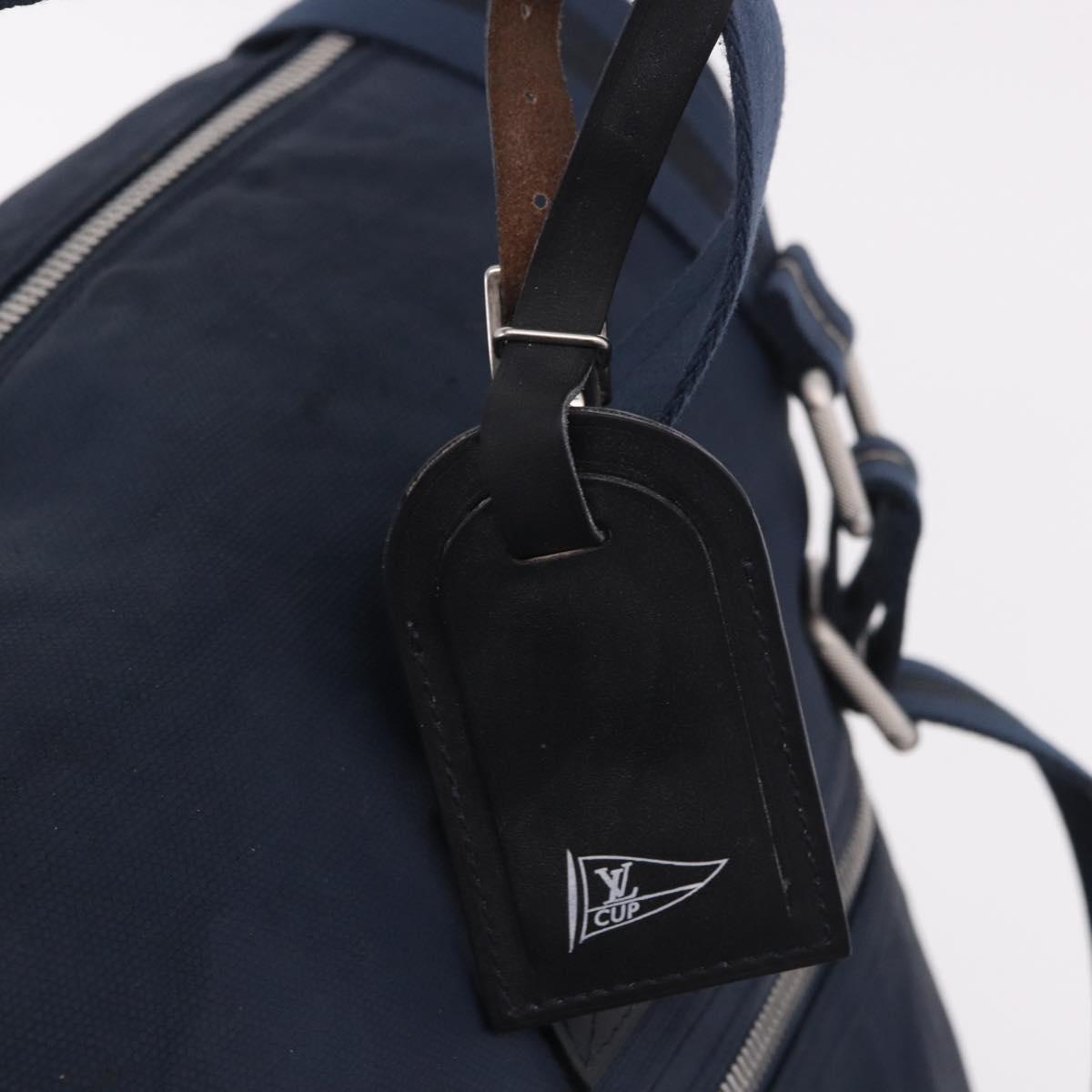LOUIS VUITTON LV Cup Jenker Boston Bag 2way Navy M80703 LV Auth bs34519