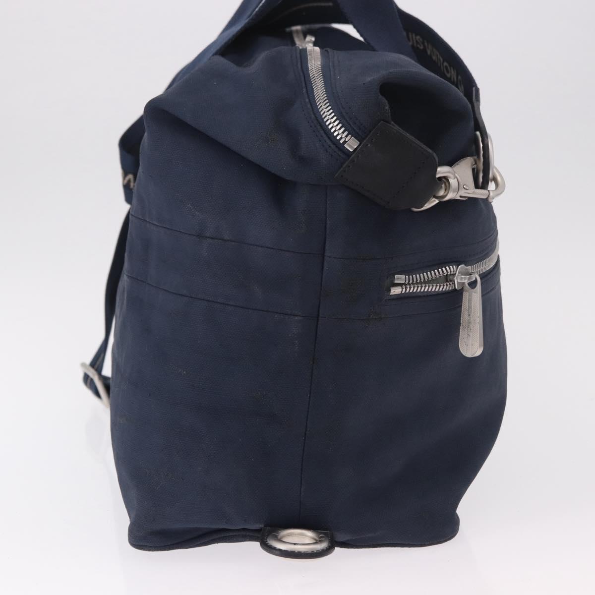 LOUIS VUITTON LV Cup Jenker Boston Bag 2way Navy M80703 LV Auth bs34519