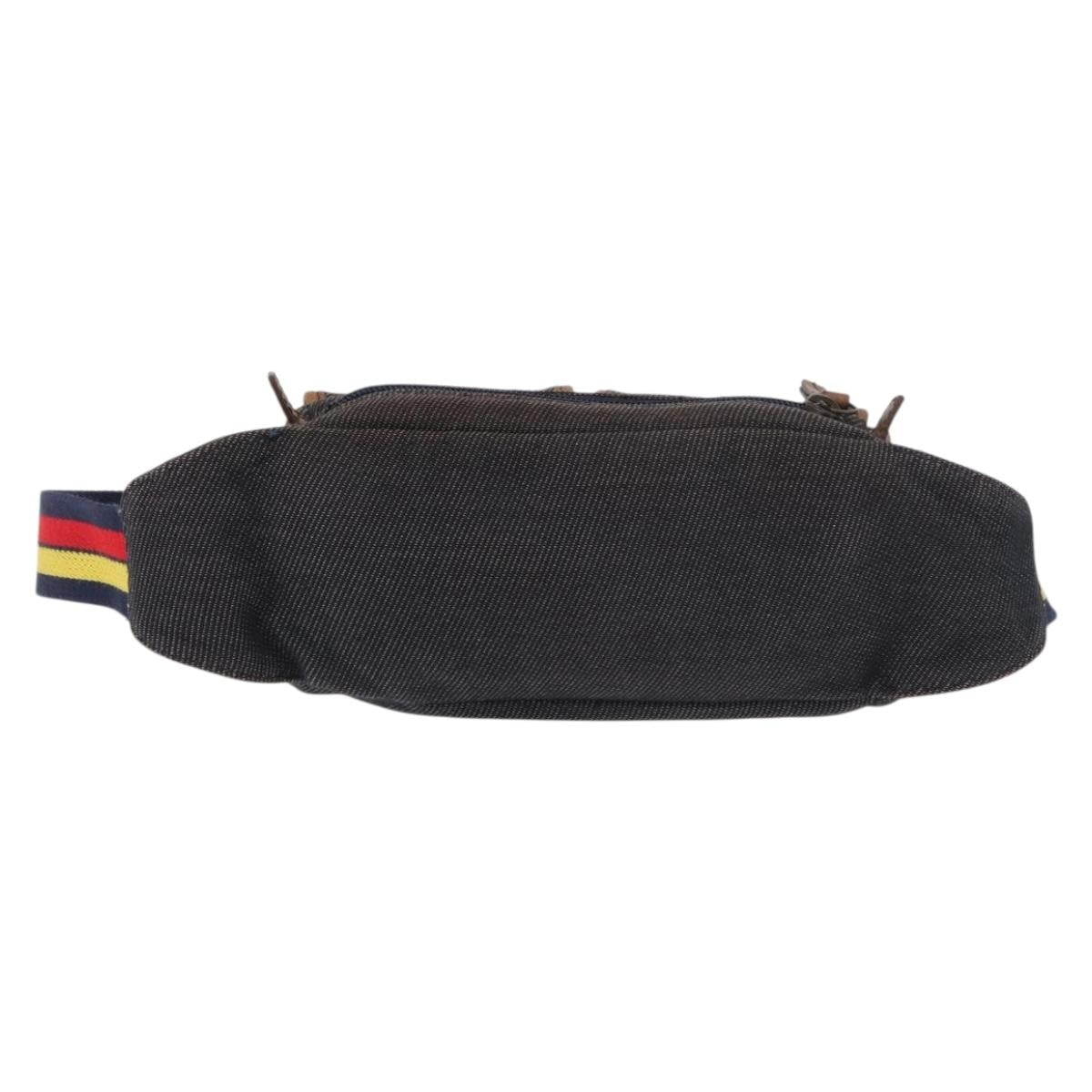 FENDI Waist bag Canvas Brown Auth bs34529