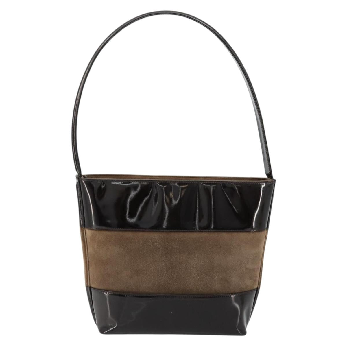 GUCCI Shoulder Bag Suede Brown 000 1013 0555 Auth bs34539