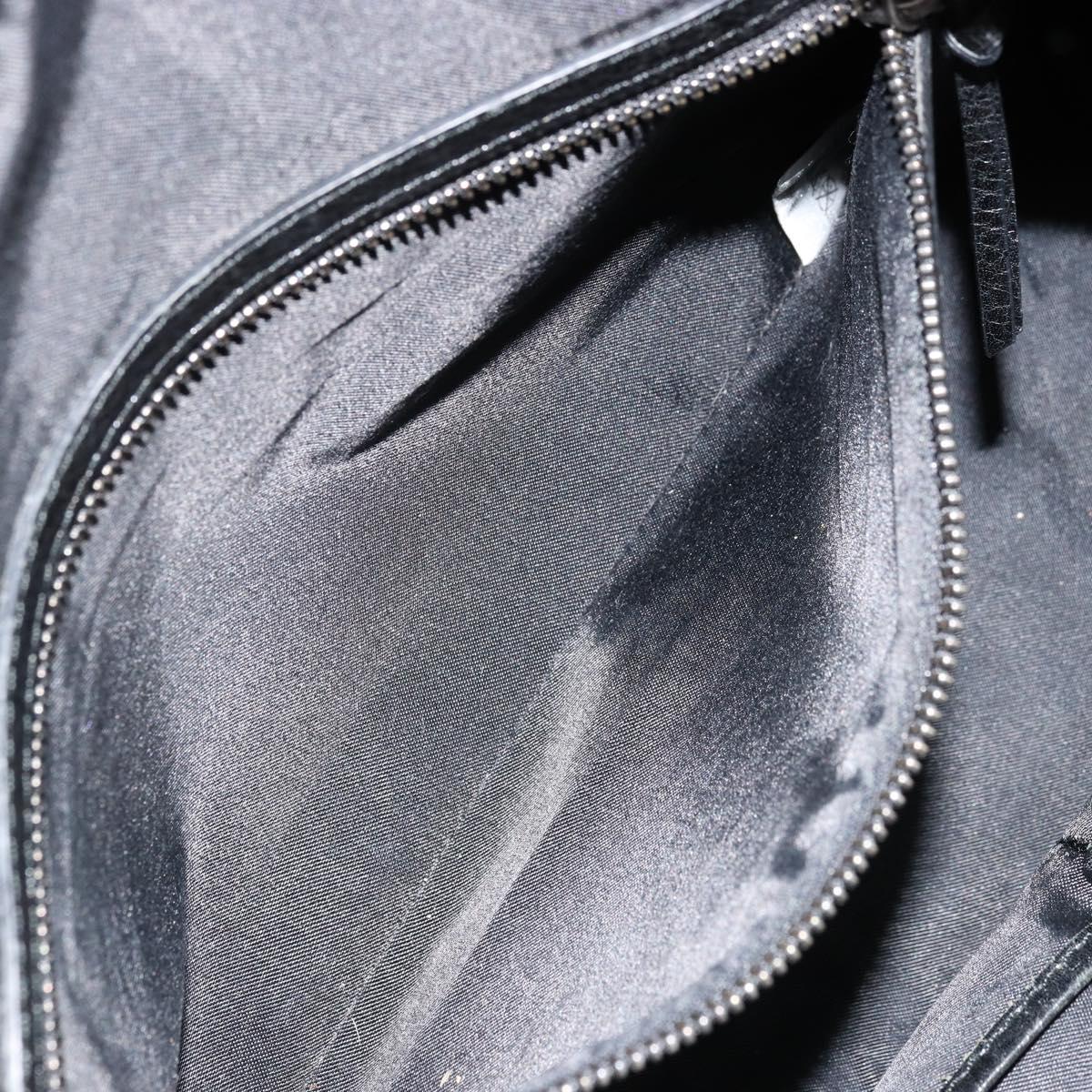 BURBERRY Blue Label Hand Bag Canvas Black Auth bs34542