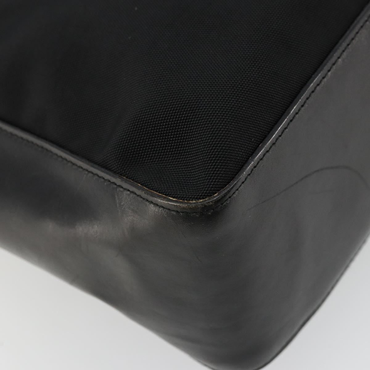 GUCCI Shoulder Bag Nylon Black Silver 001 3766 2123 Auth bs34556