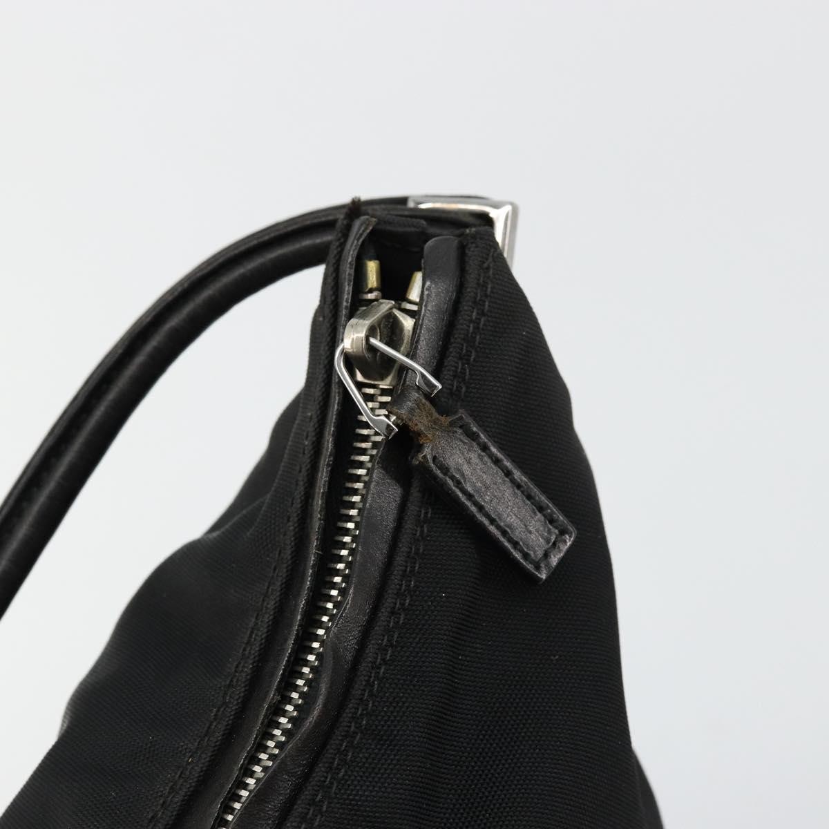 GUCCI Shoulder Bag Nylon Black Silver 001 3766 2123 Auth bs34556