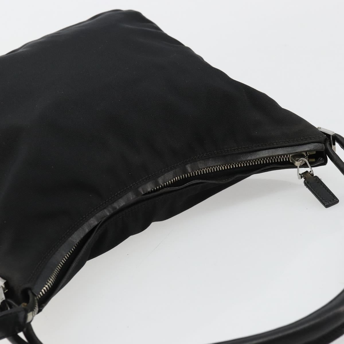 GUCCI Shoulder Bag Nylon Black Silver 001 3766 2123 Auth bs34556