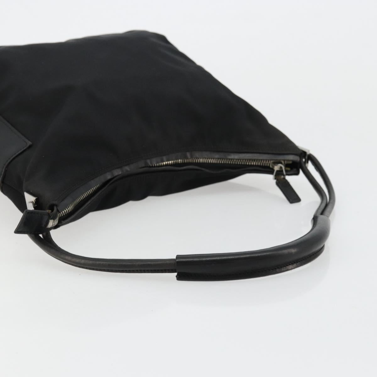 GUCCI Shoulder Bag Nylon Black Silver 001 3766 2123 Auth bs34556