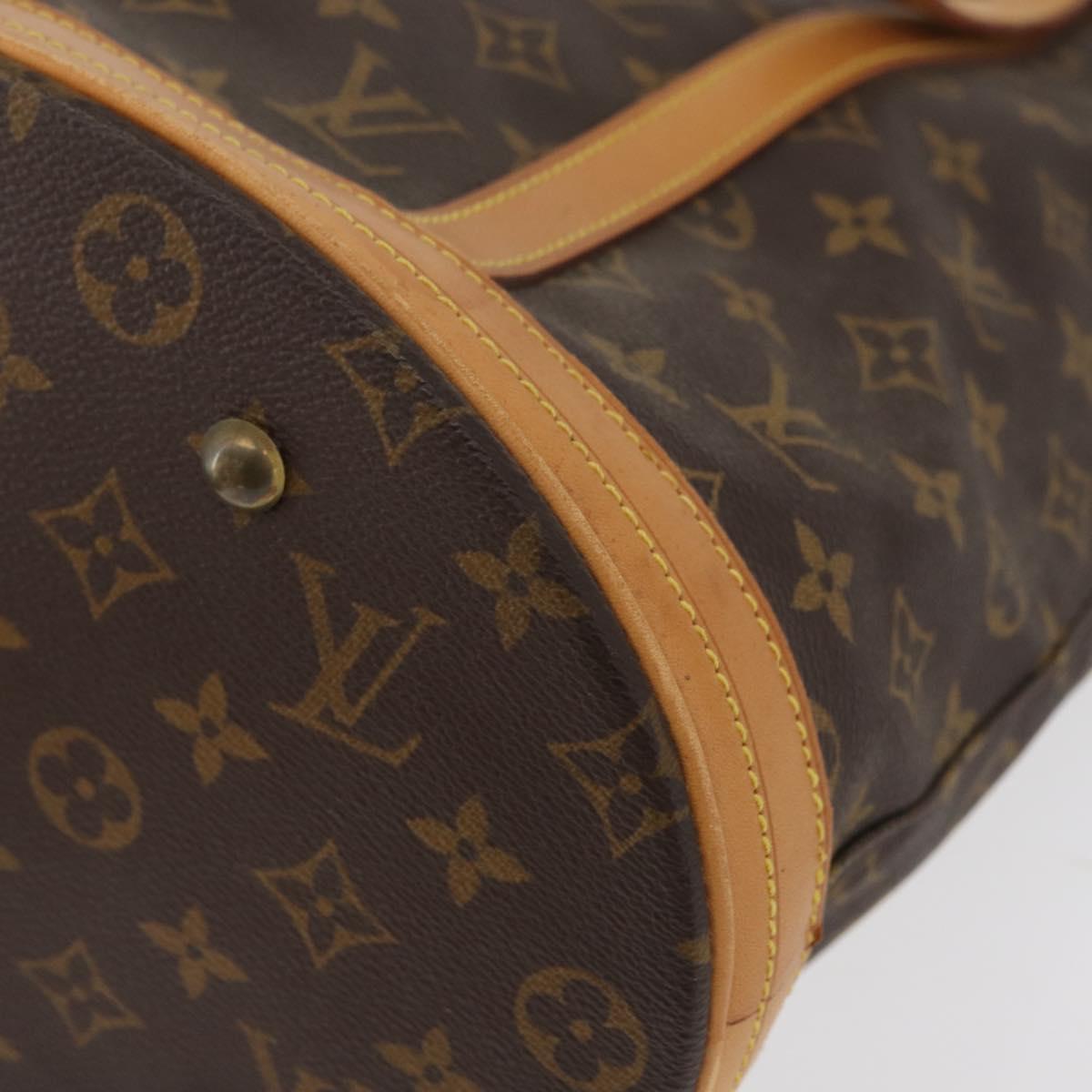 LOUIS VUITTON Monogram Bucket GM Shoulder Bag M42236 LV Auth bs34568