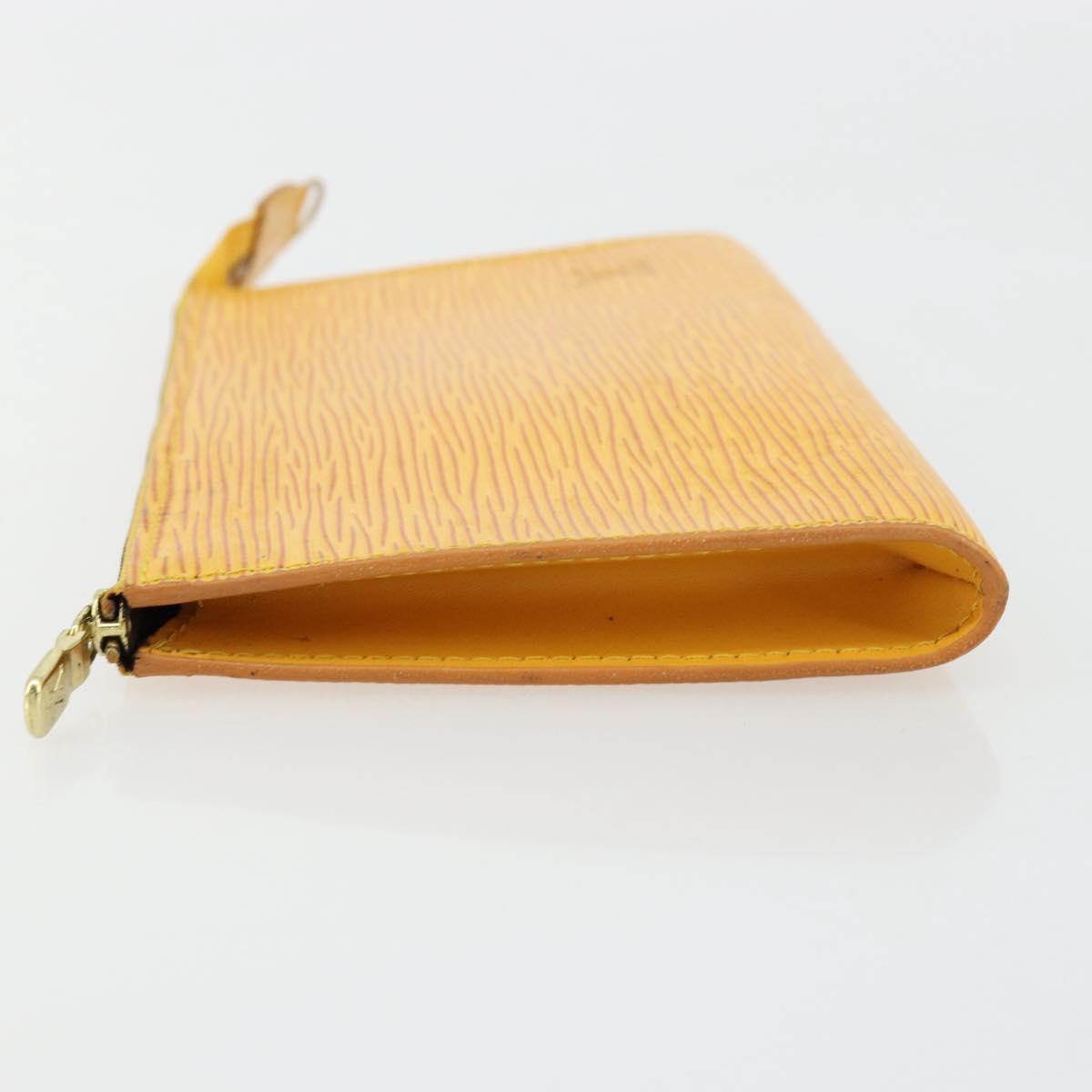 LOUIS VUITTON Epi Pochette Accessoires Pouch Yellow M52949 LV Auth bs34573