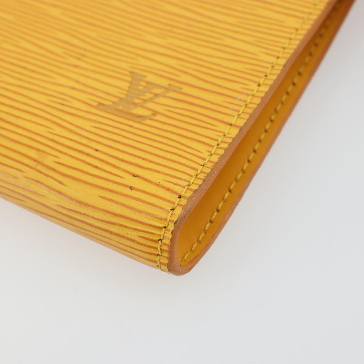 LOUIS VUITTON Epi Pochette Accessoires Pouch Yellow M52949 LV Auth bs34573