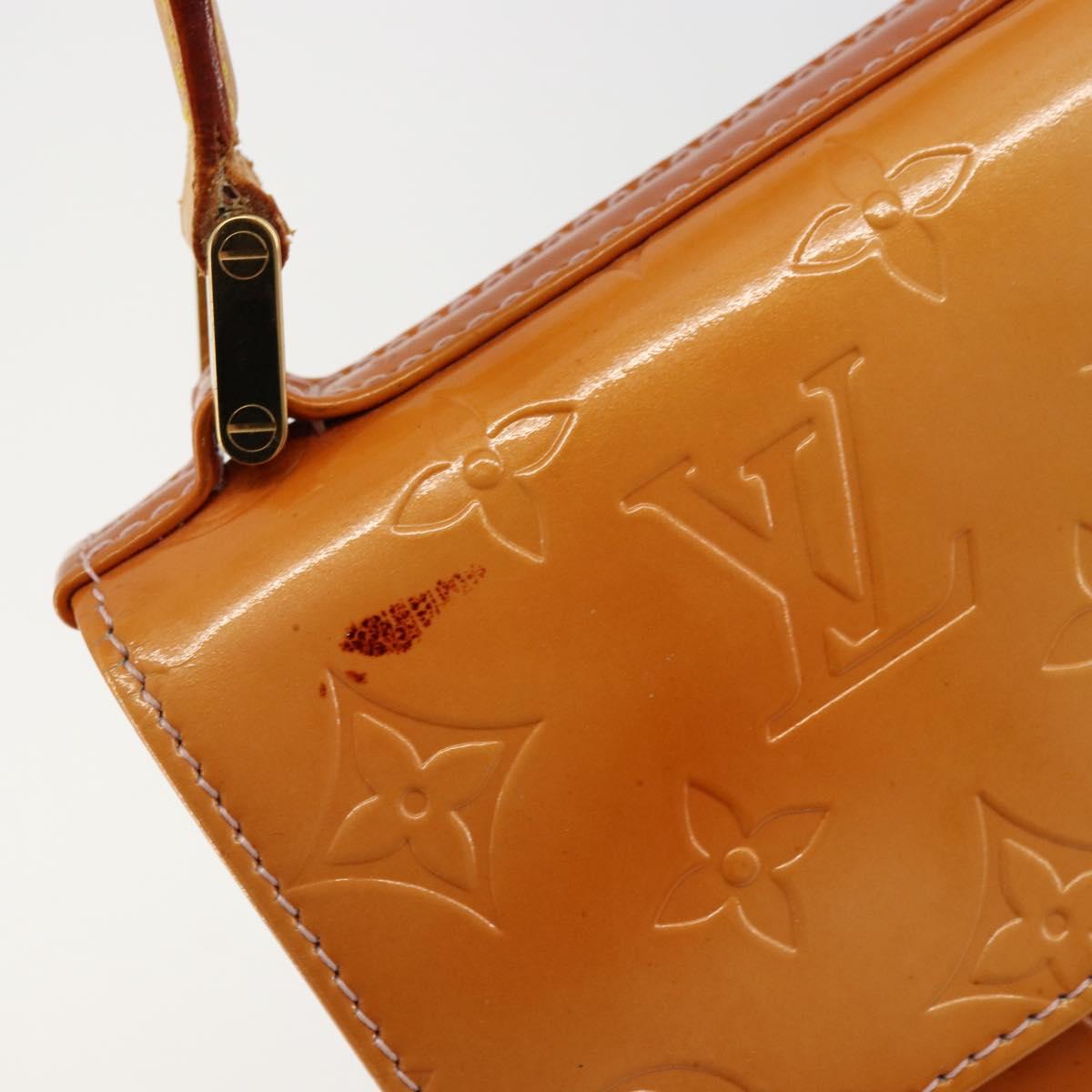 LOUIS VUITTON Vernis Spring Street Bag Marshmallow Pink M91033 LV Auth bs34576
