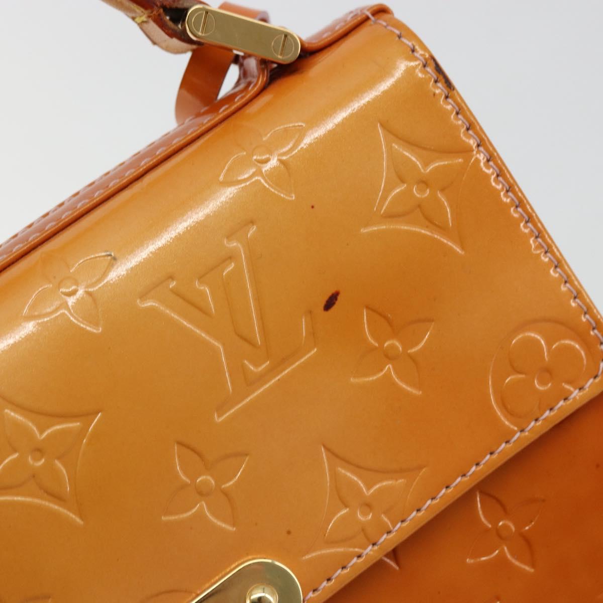 LOUIS VUITTON Vernis Spring Street Bag Marshmallow Pink M91033 LV Auth bs34576