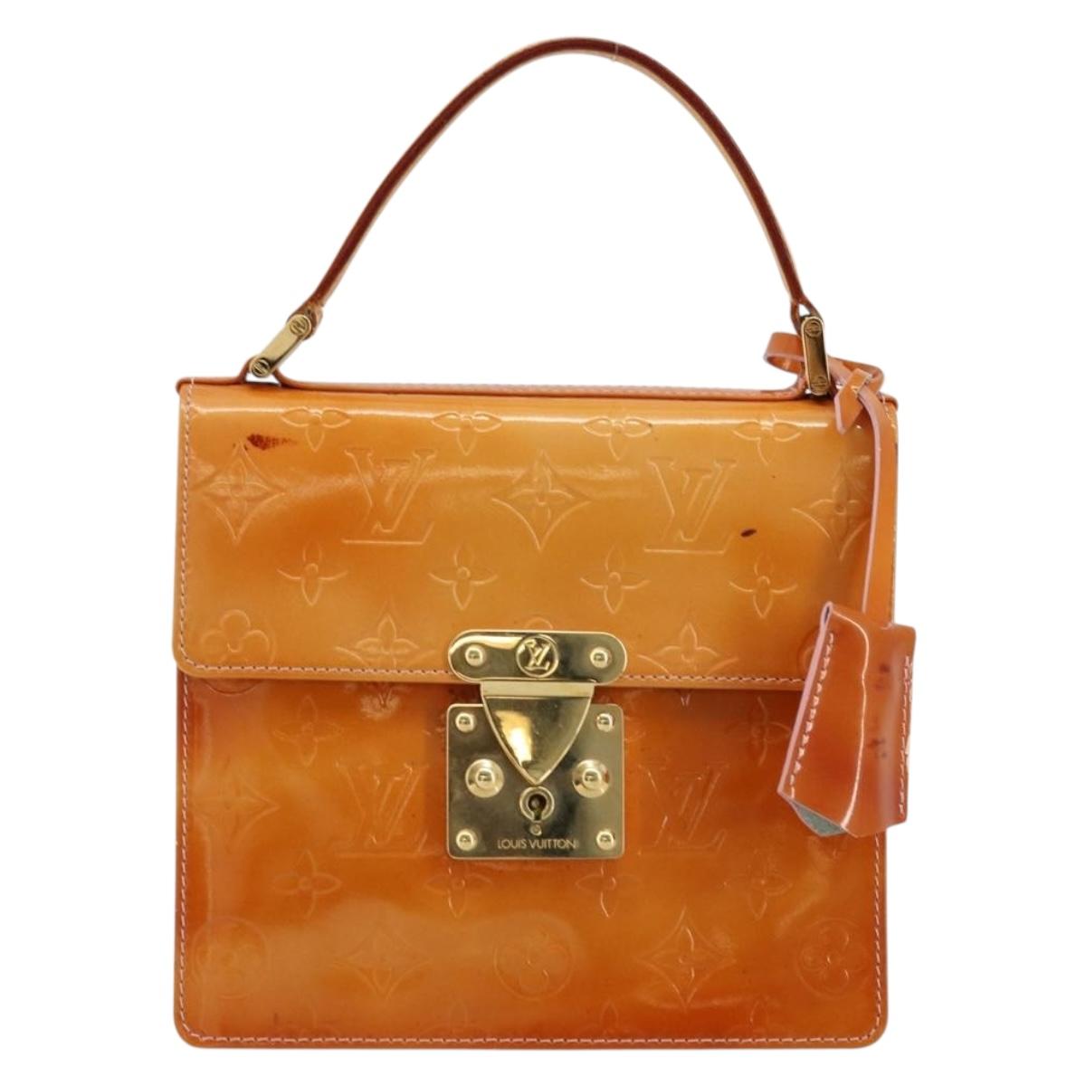 LOUIS VUITTON Vernis Spring Street Bag Marshmallow Pink M91033 LV Auth bs34576
