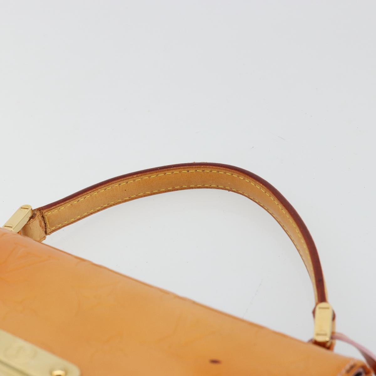 LOUIS VUITTON Vernis Spring Street Bag Marshmallow Pink M91033 LV Auth bs34576