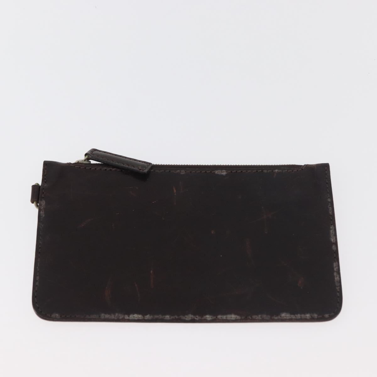 FENDI Zucca Canvas Hand Bag Black Brown Auth bs34584