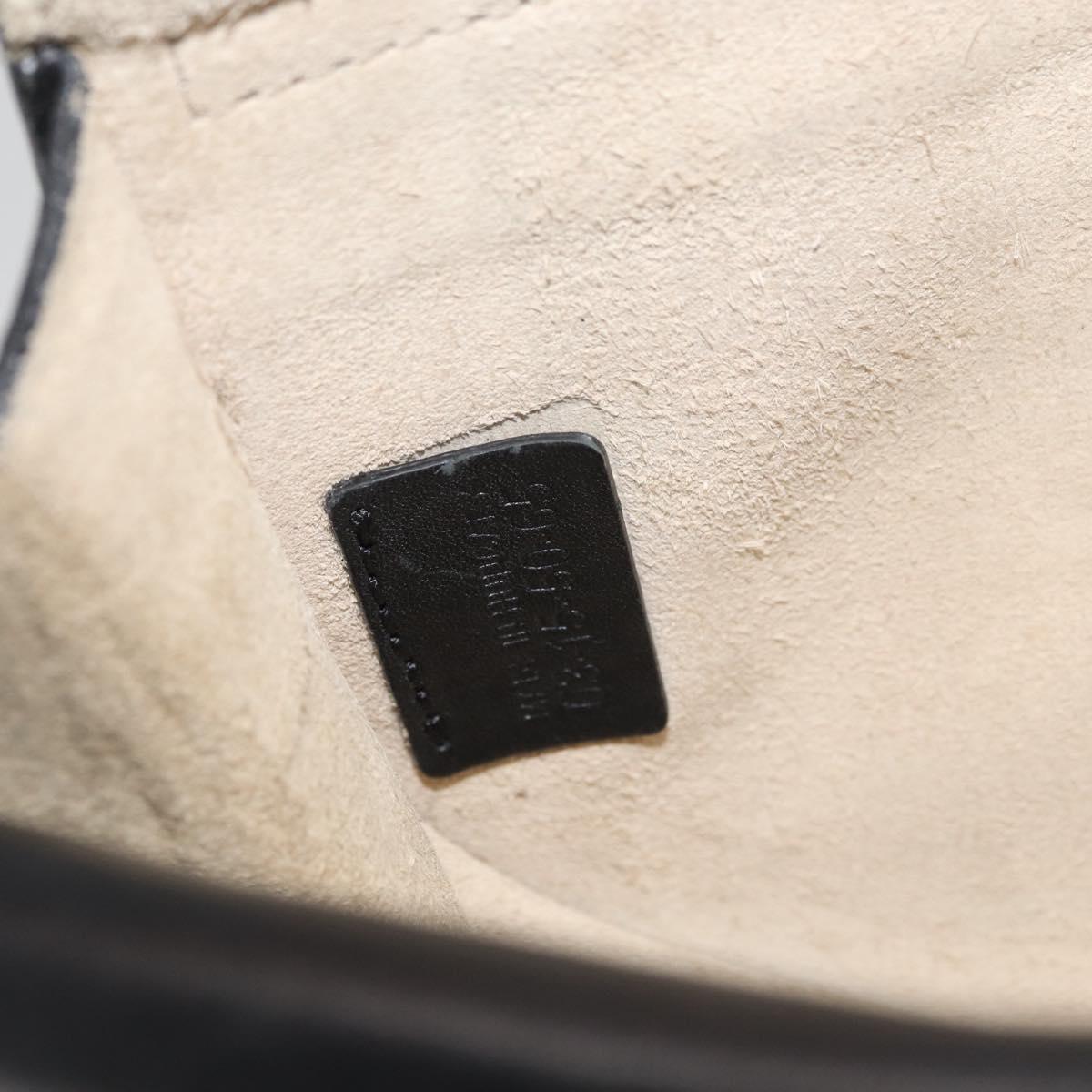 Chloe Shoulder Bag Leather Black Gold Auth bs34599