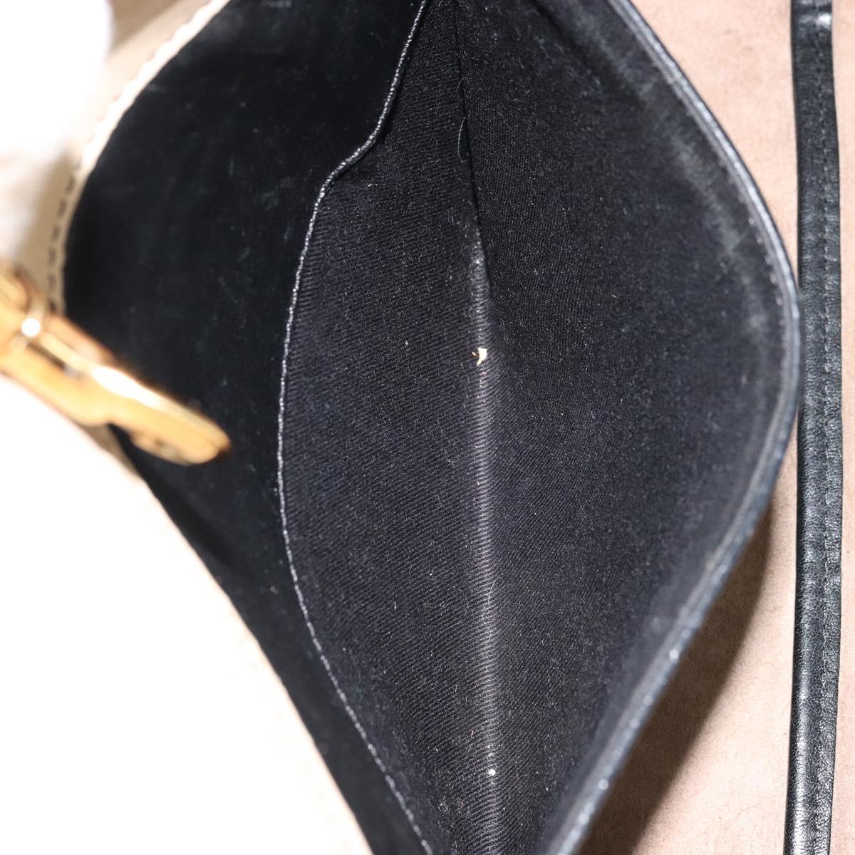 Chloe Tote Bag Leather Brown Gold Auth bs34603