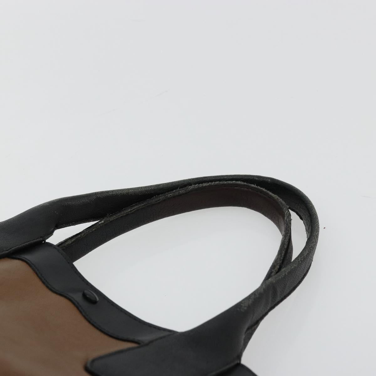 Chloe Tote Bag Leather Brown Gold Auth bs34603