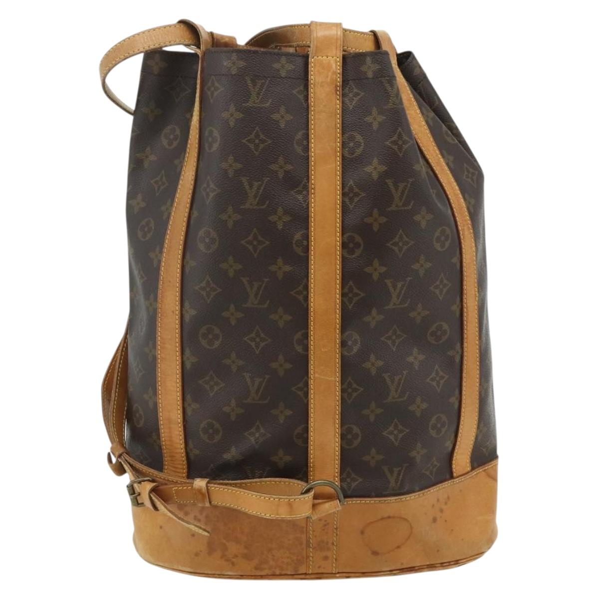 LOUIS VUITTON Monogram Randonnee GM Shoulder Bag M42244 LV Auth bs34610
