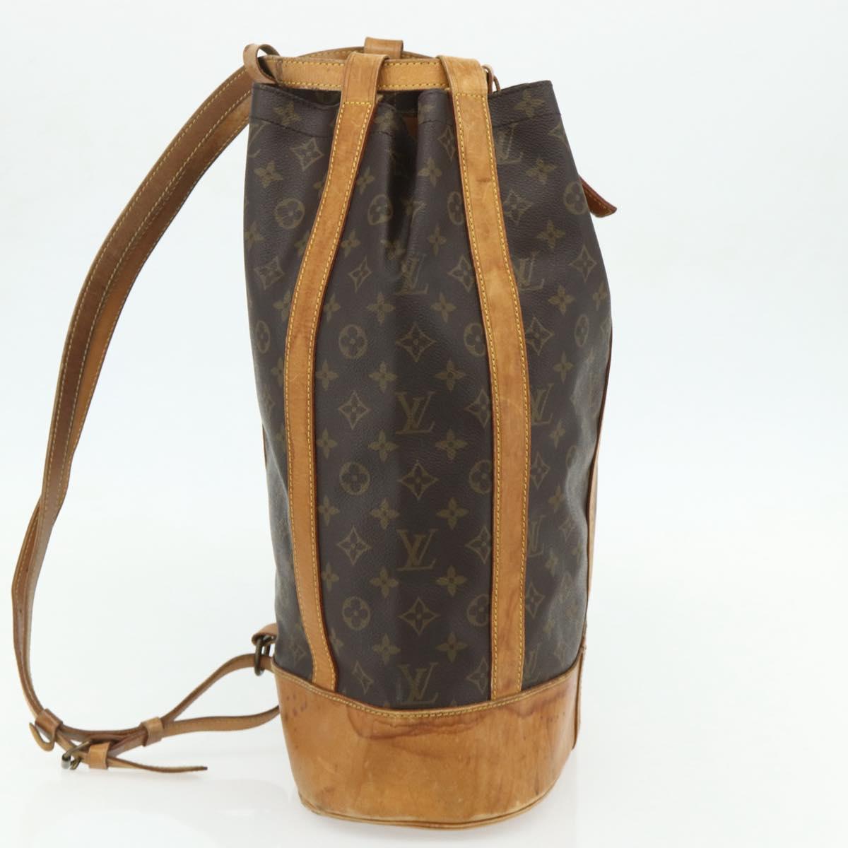 LOUIS VUITTON Monogram Randonnee GM Shoulder Bag M42244 LV Auth bs34610