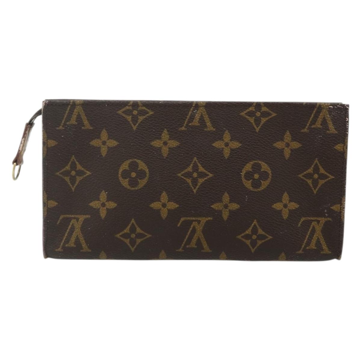 LOUIS VUITTON Monogram Bucket GM Accessory Pouch LV Auth bs34612