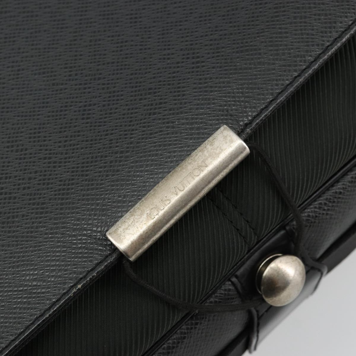 LOUIS VUITTON Taiga Victor Shoulder Bag Ardoise M30142 LV Auth bs34619