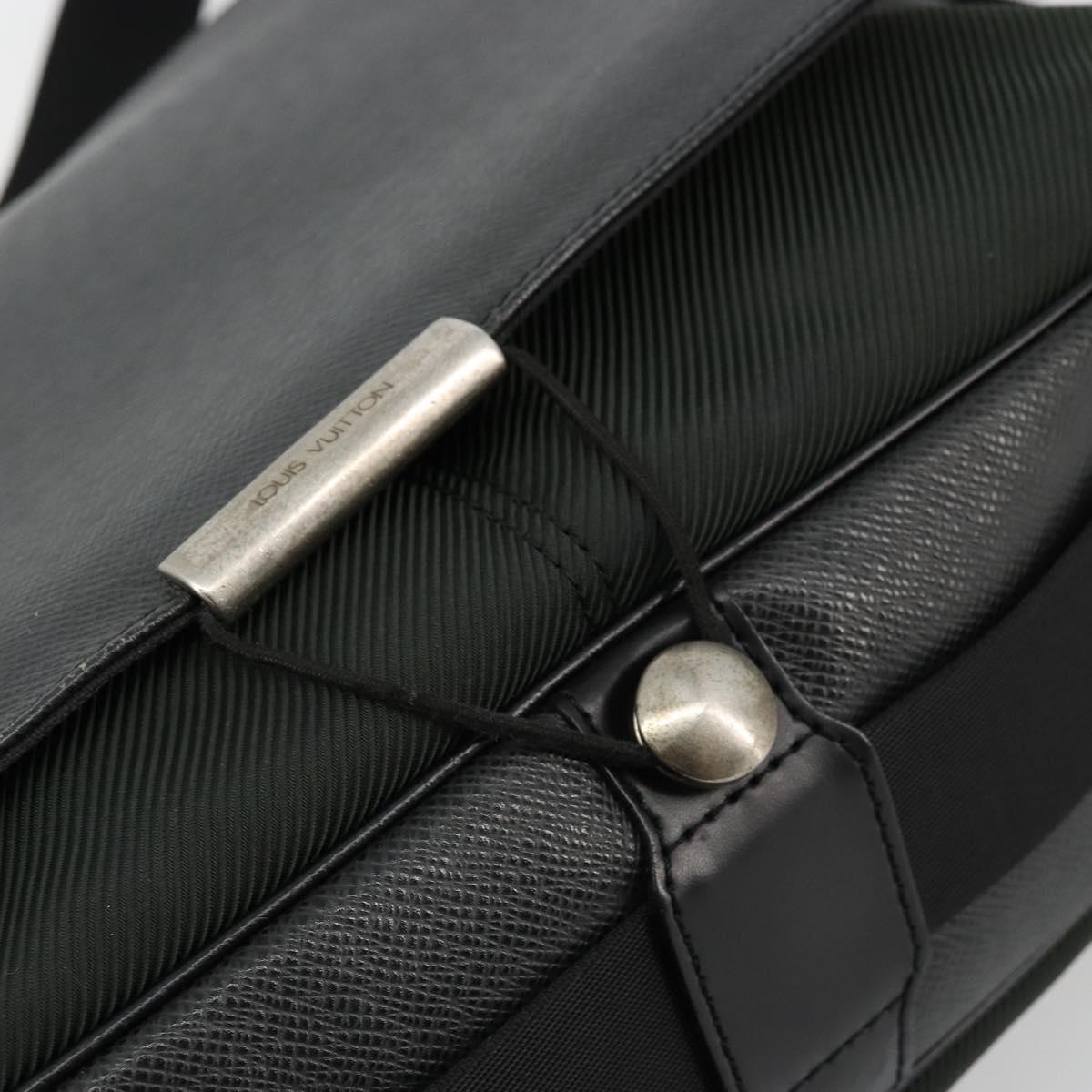 LOUIS VUITTON Taiga Victor Shoulder Bag Ardoise M30142 LV Auth bs34619