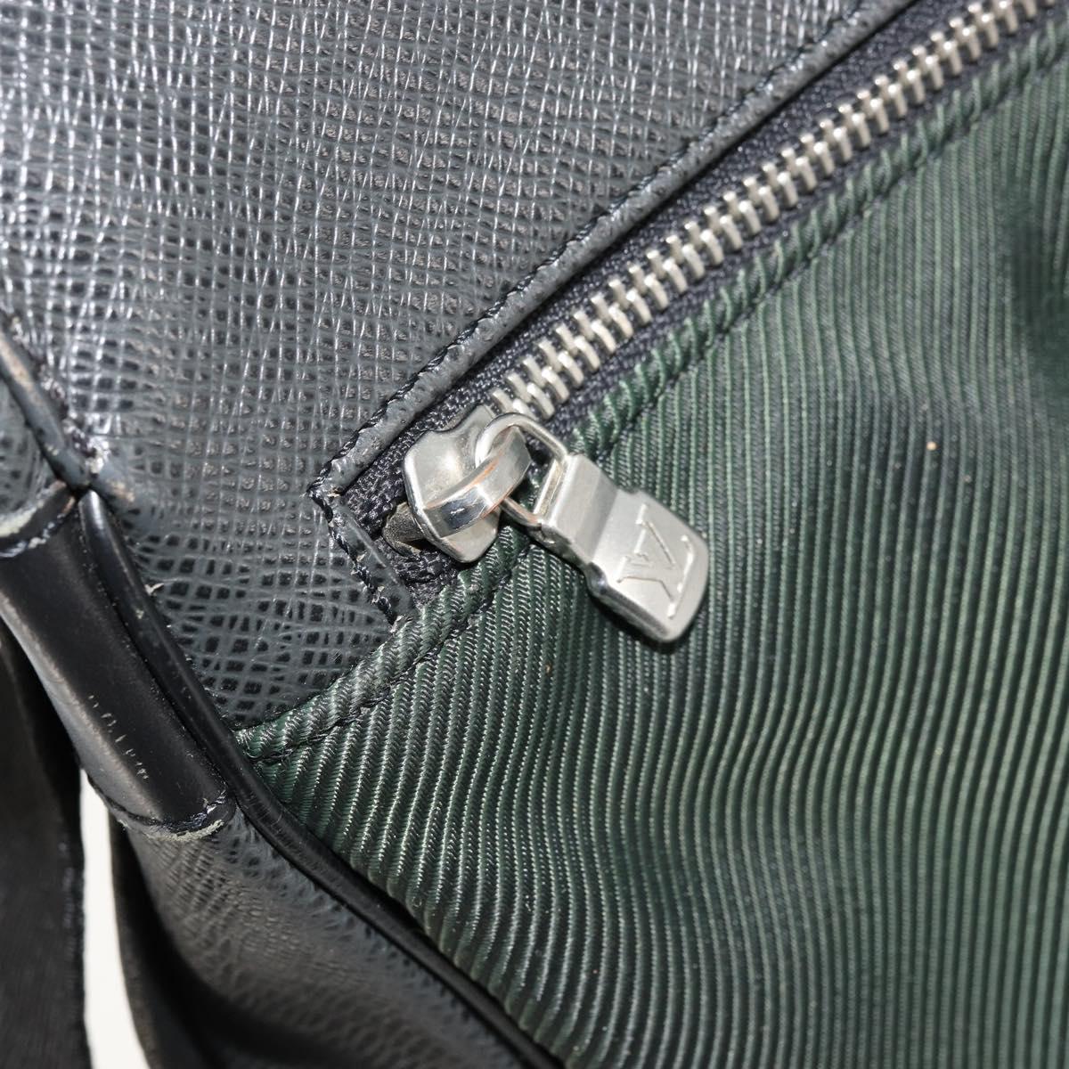 LOUIS VUITTON Taiga Victor Shoulder Bag Ardoise M30142 LV Auth bs34619