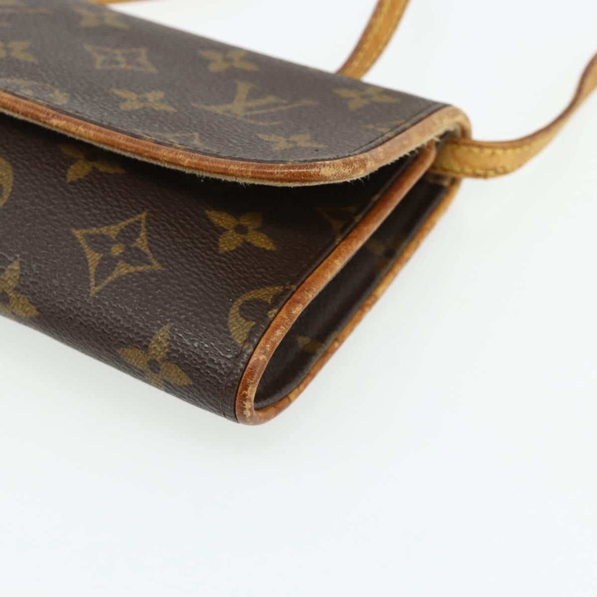 LOUIS VUITTON Monogram Pochette Twin GM Shoulder Bag M51852 LV Auth bs34626