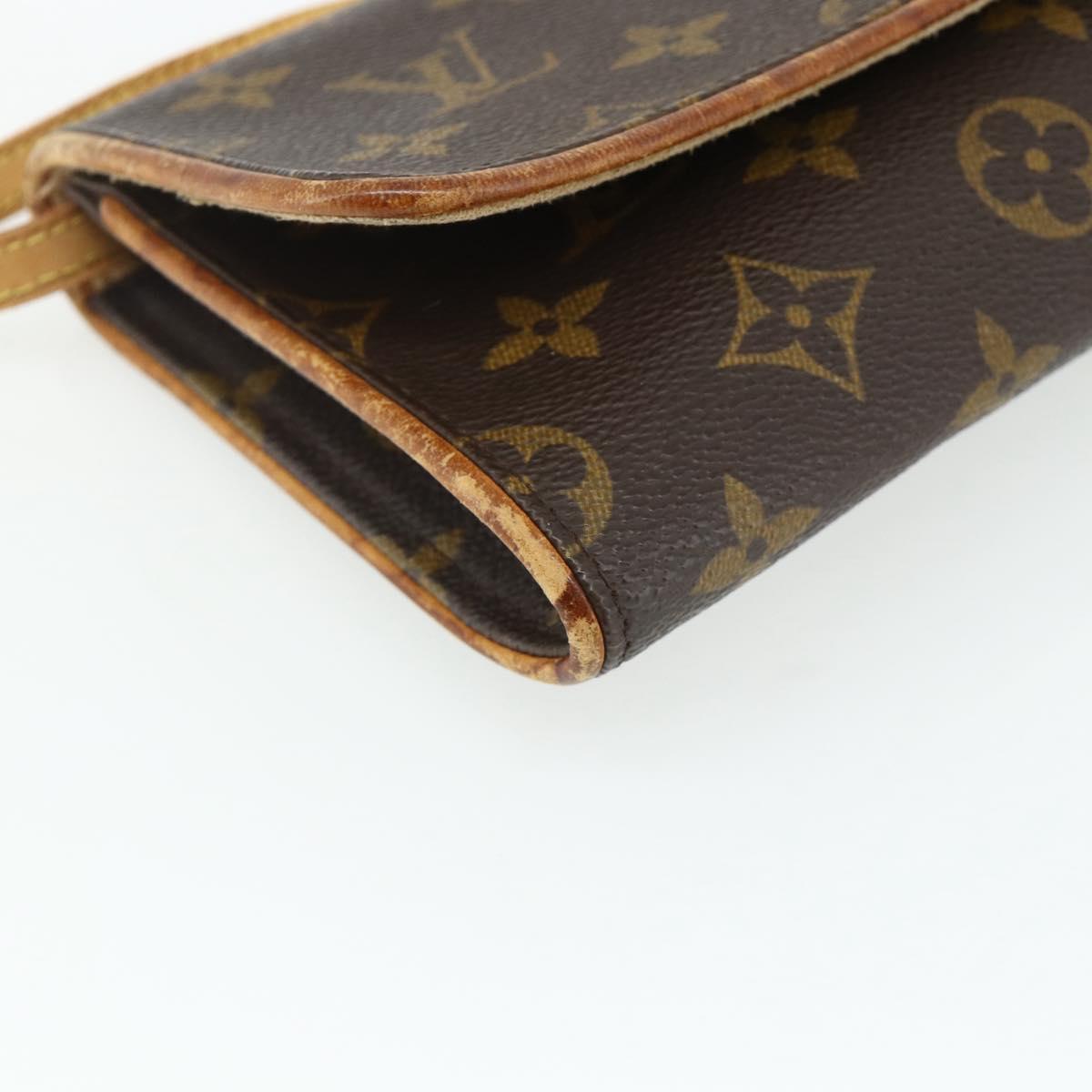 LOUIS VUITTON Monogram Pochette Twin GM Shoulder Bag M51852 LV Auth bs34626