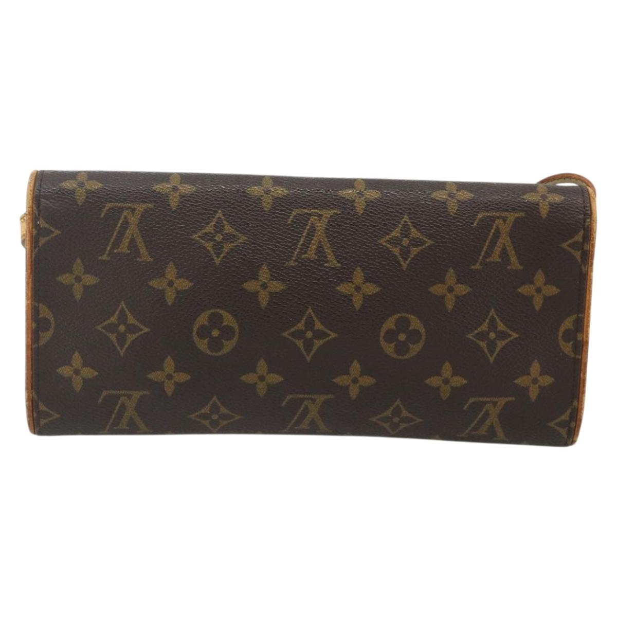 LOUIS VUITTON Monogram Pochette Twin GM Shoulder Bag M51852 LV Auth bs34626