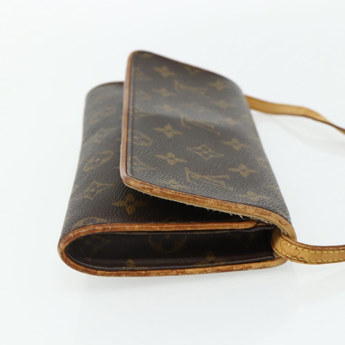LOUIS VUITTON Monogram Pochette Twin GM Shoulder Bag M51852 LV Auth bs34626