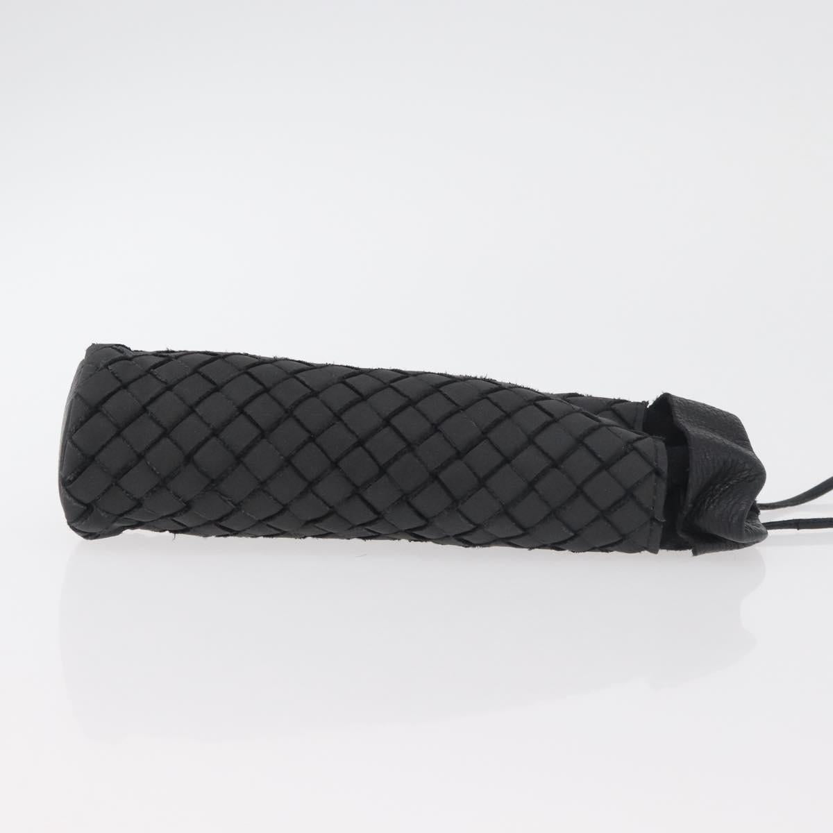 BOTTEGA VENETA INTRECCIATO Shoulder Pouch Leather Gray Auth bs34629A