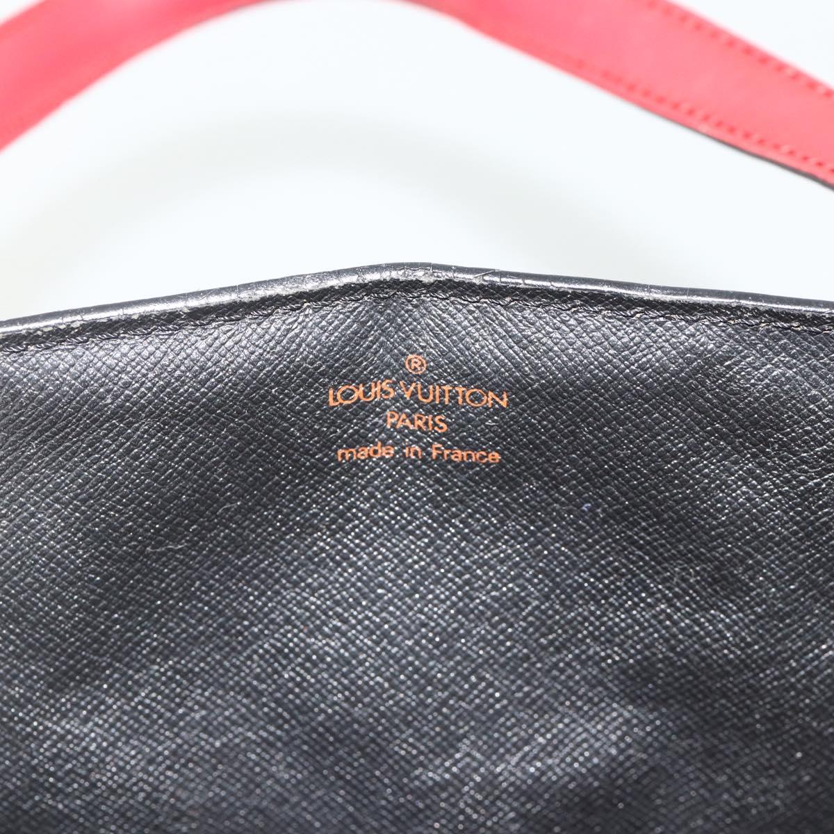LOUIS VUITTON Epi Bicolor Varenne Hand Bag Black Red M52387 LV Auth bs34633