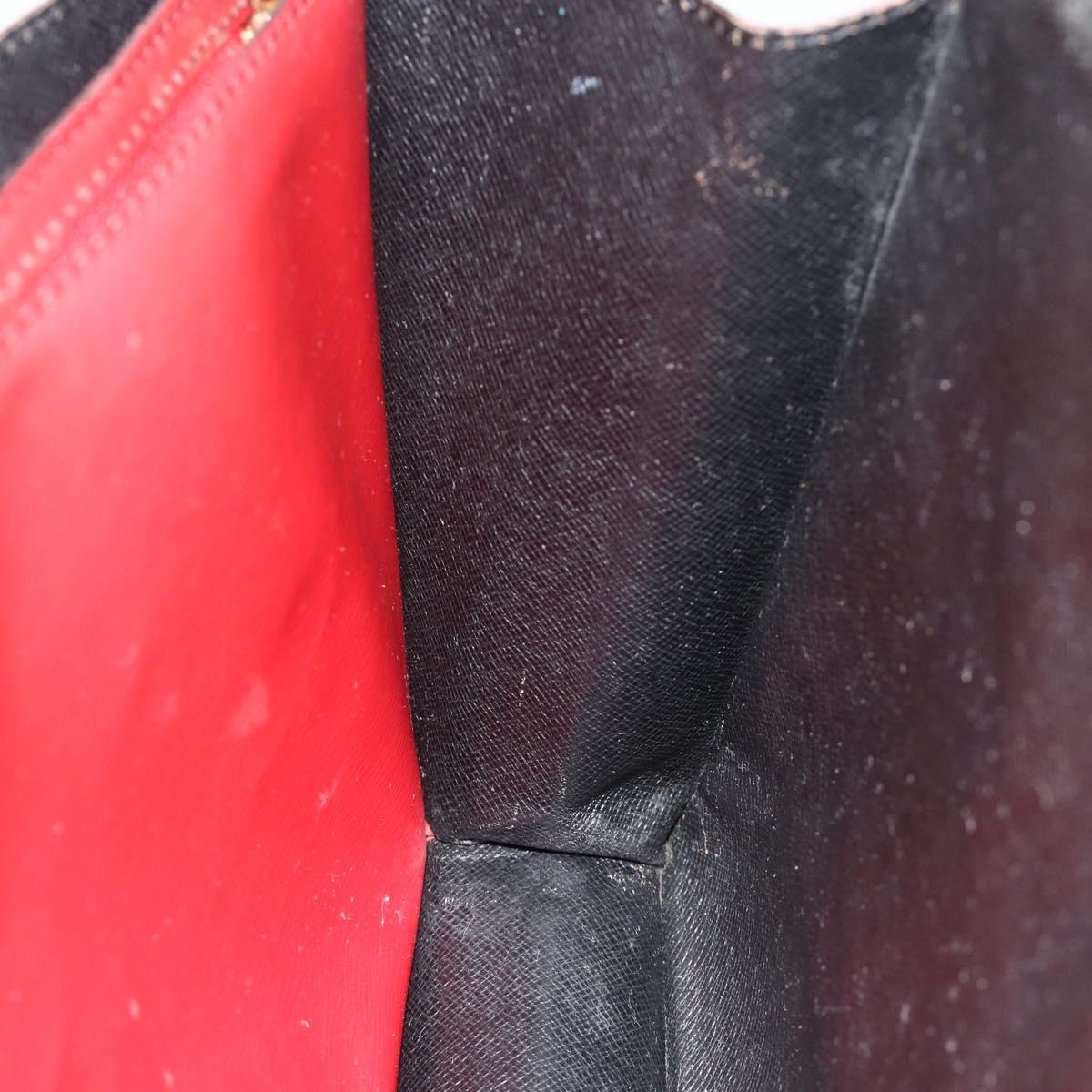 LOUIS VUITTON Epi Bicolor Varenne Hand Bag Black Red M52387 LV Auth bs34633