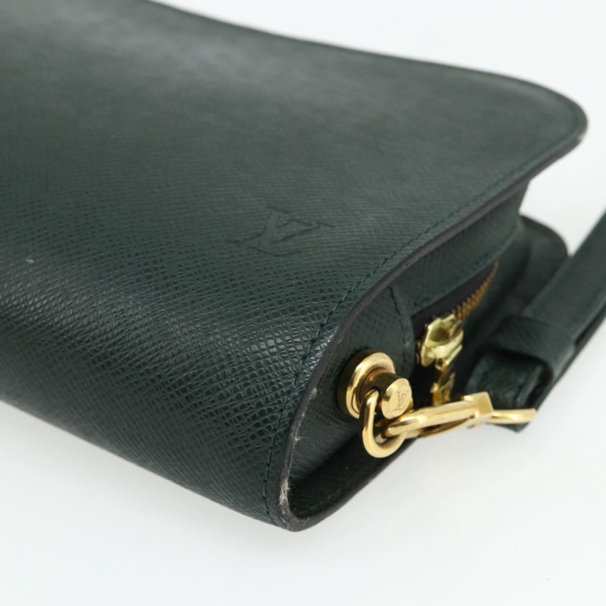LOUIS VUITTON Taiga Baikal Clutch Bag Epicea M30184 LV Auth bs34635A
