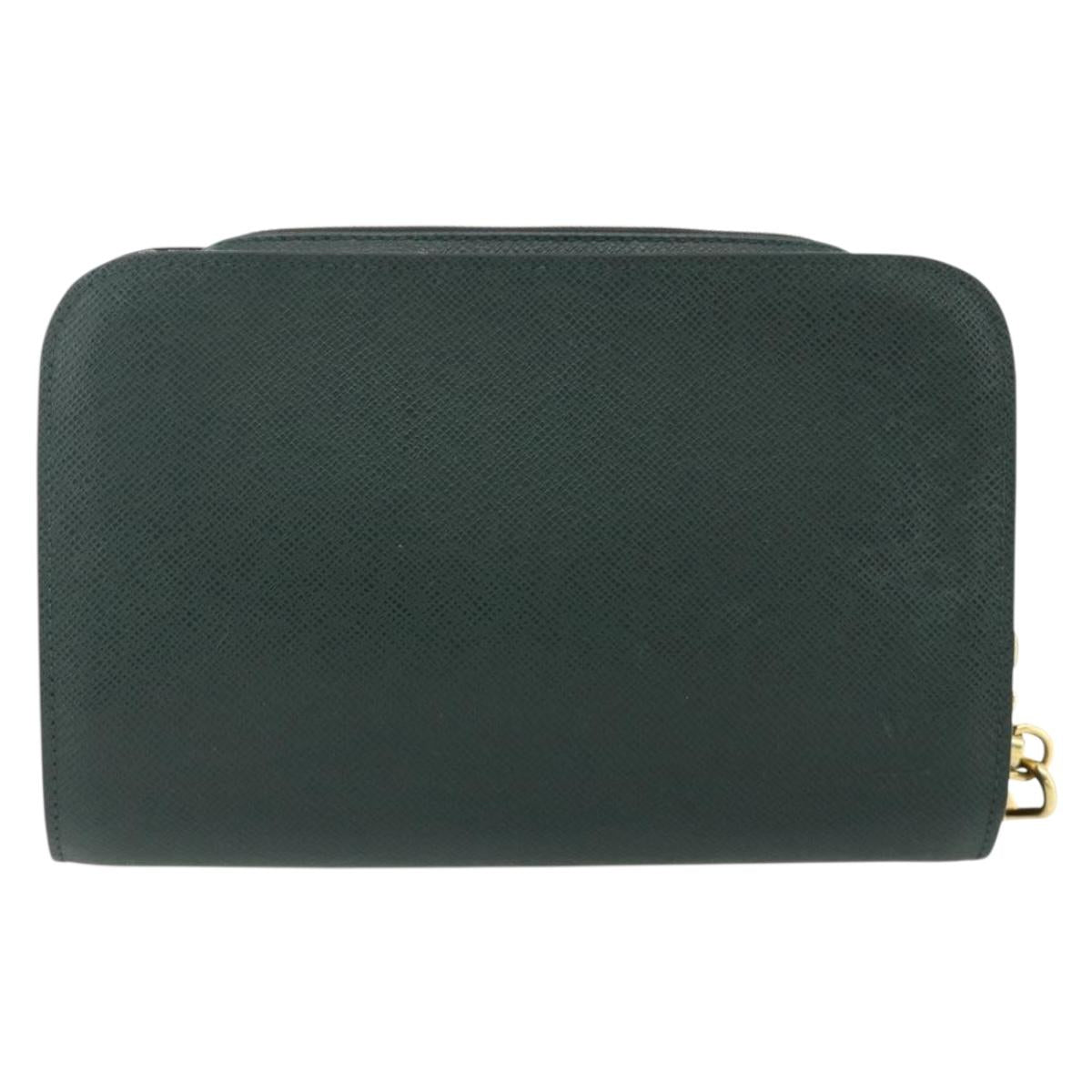 LOUIS VUITTON Taiga Baikal Clutch Bag Epicea M30184 LV Auth bs34635A