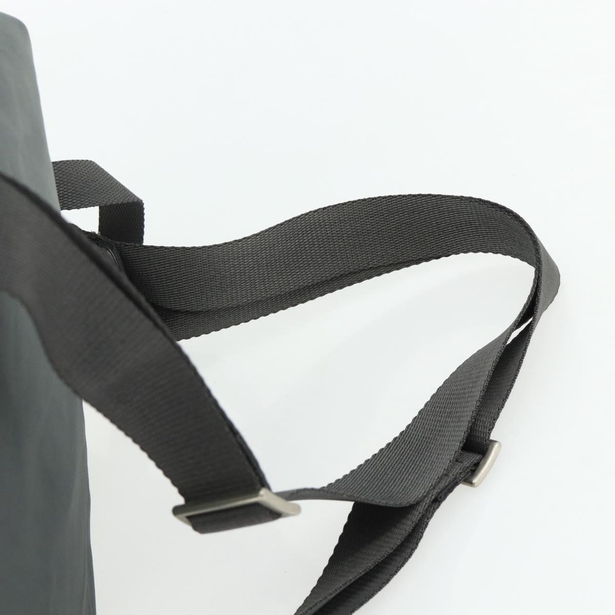 PRADA Backpack Nylon Gray Silver Auth bs34650