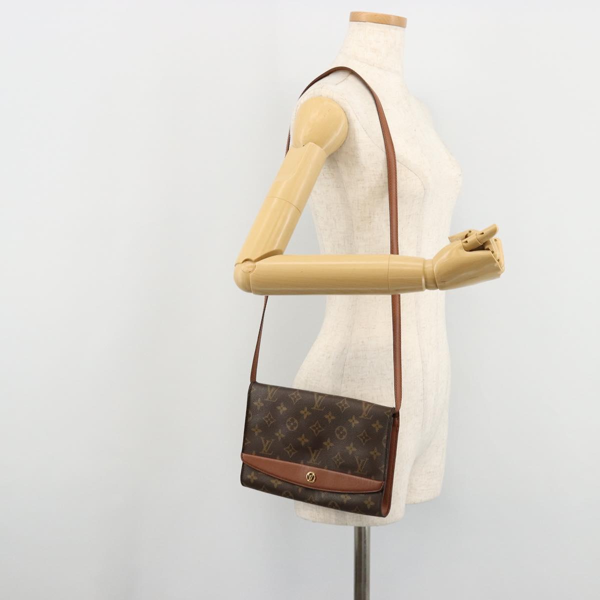 LOUIS VUITTON Monogram Bordeaux 24 Shoulder Bag M51798 LV Auth bs34664