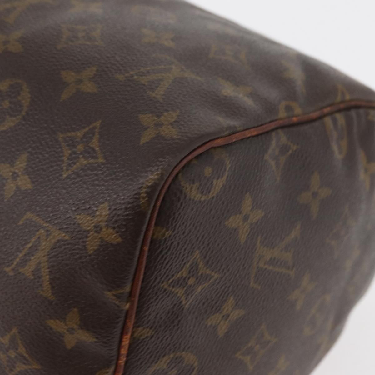 LOUIS VUITTON Monogram Speedy 30 Hand Bag M41526 LV Auth bs34666