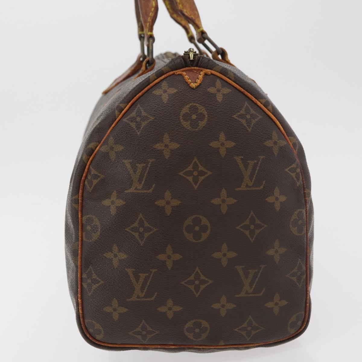 LOUIS VUITTON Monogram Speedy 30 Hand Bag M41526 LV Auth bs34666